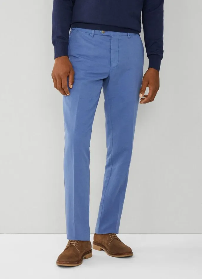 Men Trousers and Chinos Hackett London Kensington Slim Fit Chinos Avio