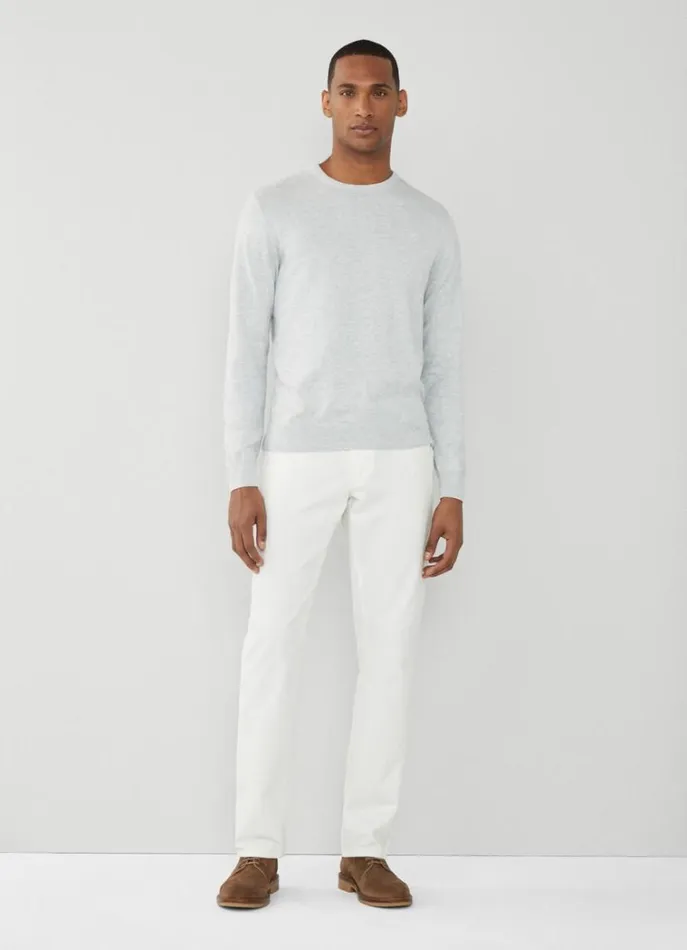 Men Trousers and Chinos Hackett London Regular Fit Trinity Trousers Canvas White