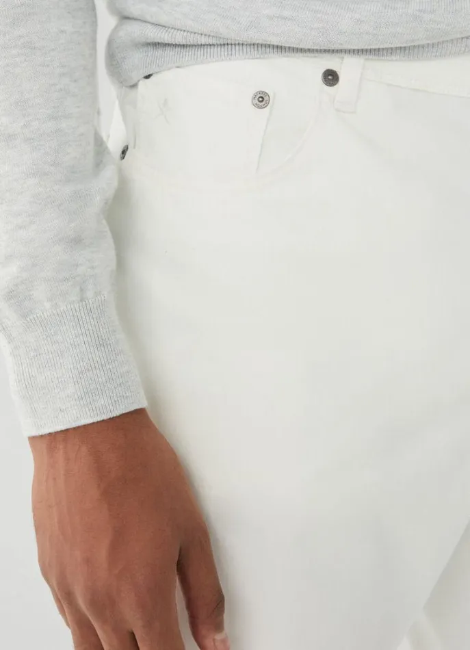 Men Trousers and Chinos Hackett London Regular Fit Trinity Trousers Canvas White