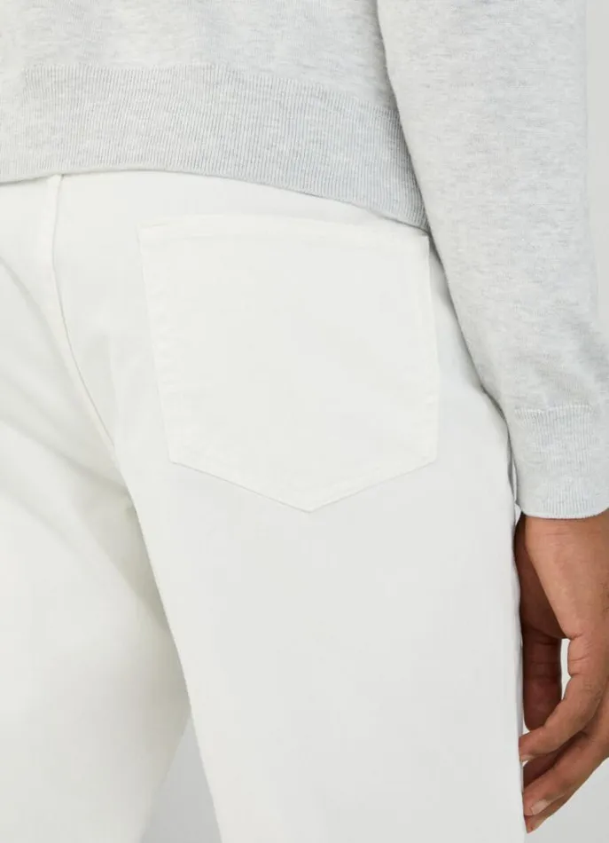Men Trousers and Chinos Hackett London Regular Fit Trinity Trousers Canvas White