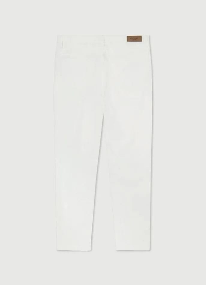 Men Trousers and Chinos Hackett London Regular Fit Trinity Trousers Canvas White