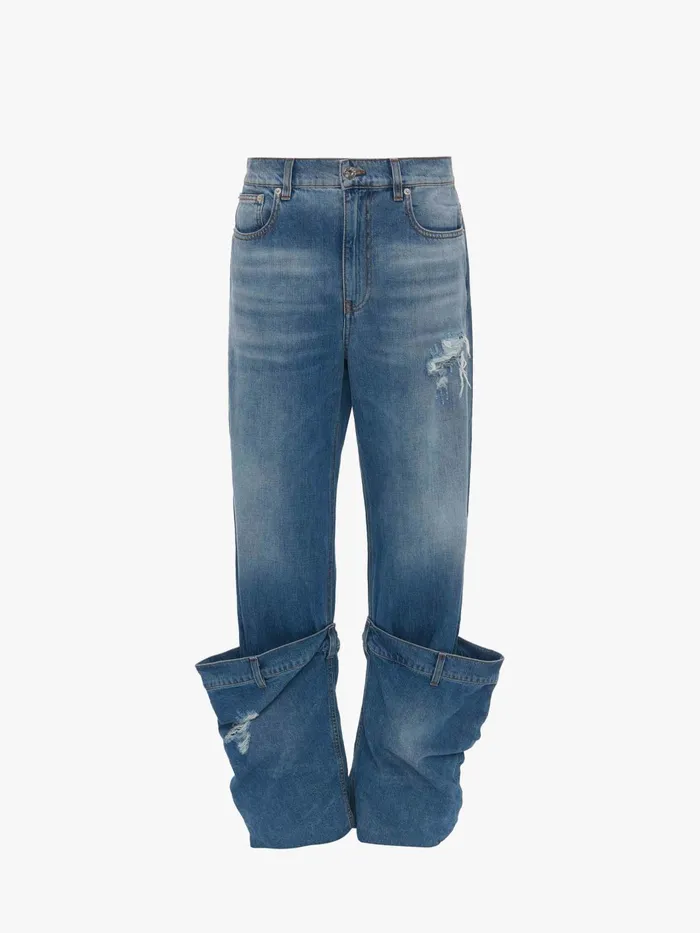Men Trousers and Shorts JW Anderson BUCKET DENIM JEANS Light Blue
