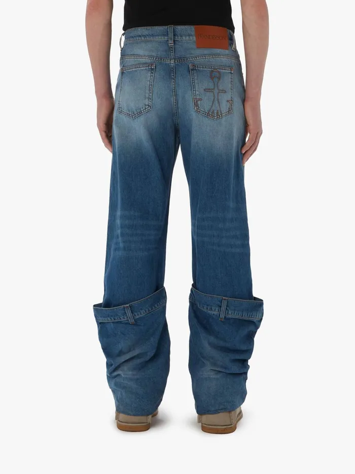 Men Trousers and Shorts JW Anderson BUCKET DENIM JEANS Light Blue Men Trousers and Shorts JW Anderson BUCKET DENIM JEANS Light Blue