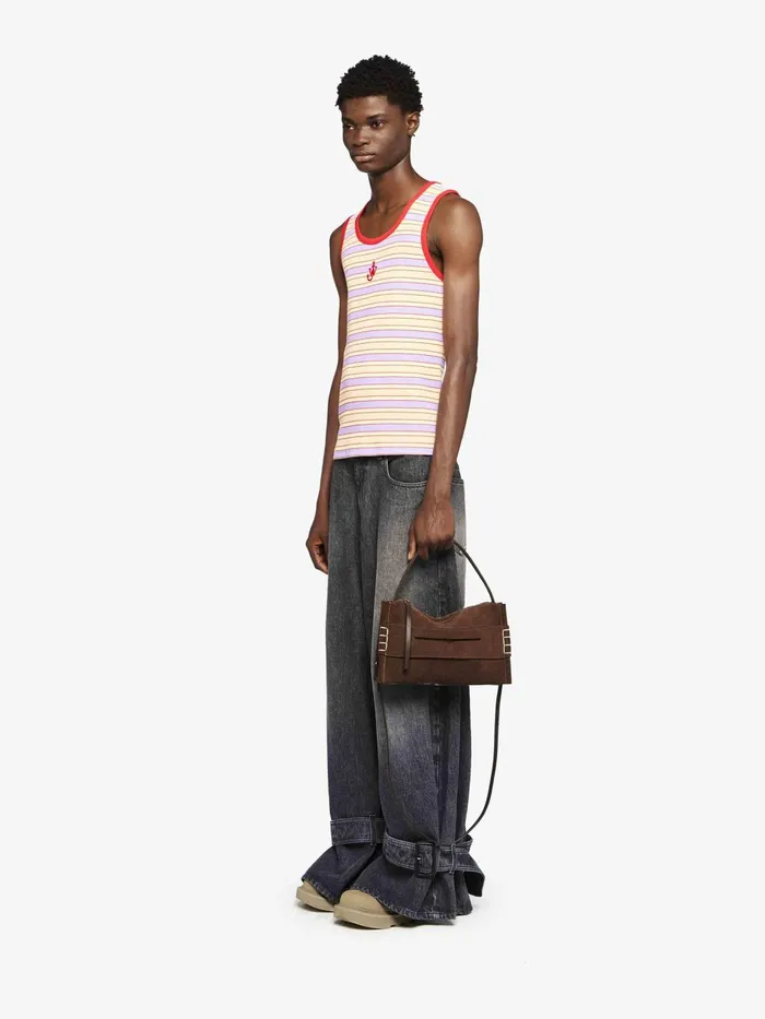 Men Trousers and Shorts JW Anderson BUCKLED CUFF DENIM JEANS Grey Men Trousers and Shorts JW Anderson BUCKLED CUFF DENIM JEANS Grey