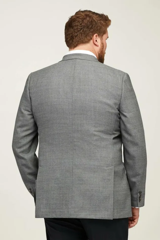 Men Unconstructed Italian Wool Blazer Extended Sizes Grey Bonobos Blazers and Sport Coats