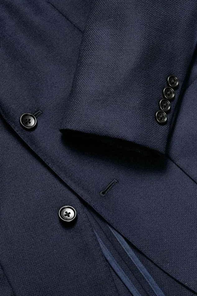 Men Unconstructed Italian Wool Blazer Extended Sizes Navy Bonobos Blazers and Sport Coats