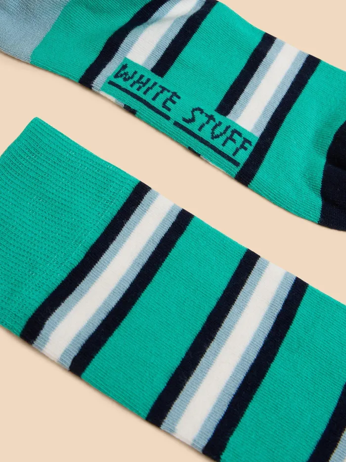 Men White Stuff Accessories Spaced Stripe Ankle Sock Men White Stuff Accessories Spaced Stripe Ankle Sock