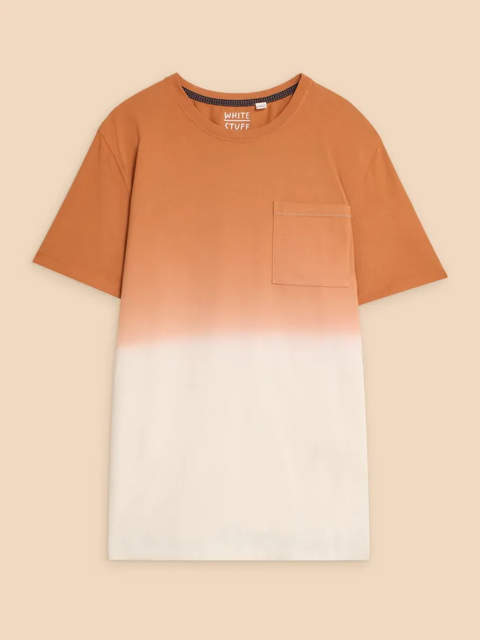 Men White Stuff Clothing Abersoch Dip Dye SS Tee