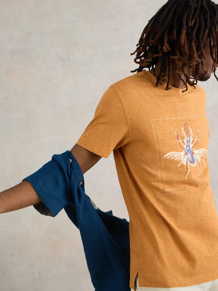 Men White Stuff Clothing Beetle Graphic Tee