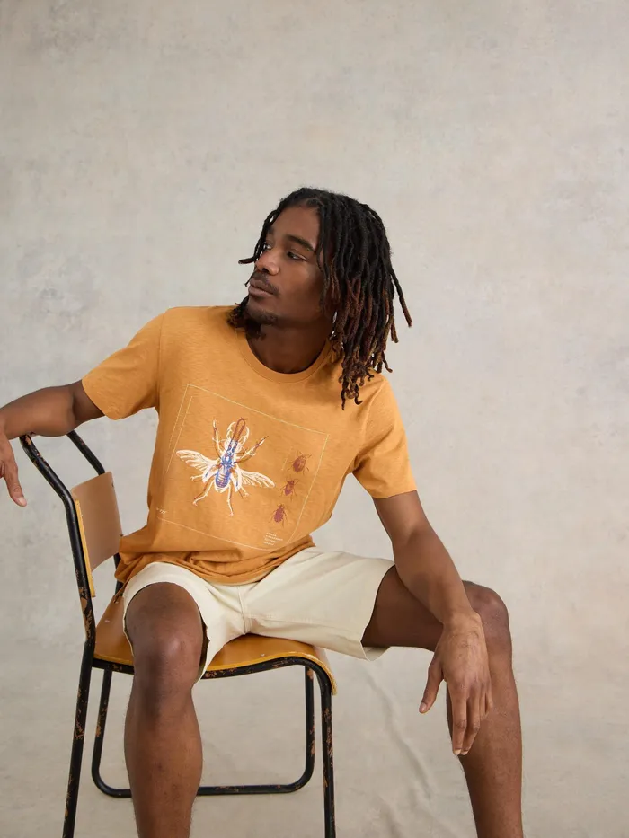 Men White Stuff Clothing Beetle Graphic Tee Men White Stuff Clothing Beetle Graphic Tee