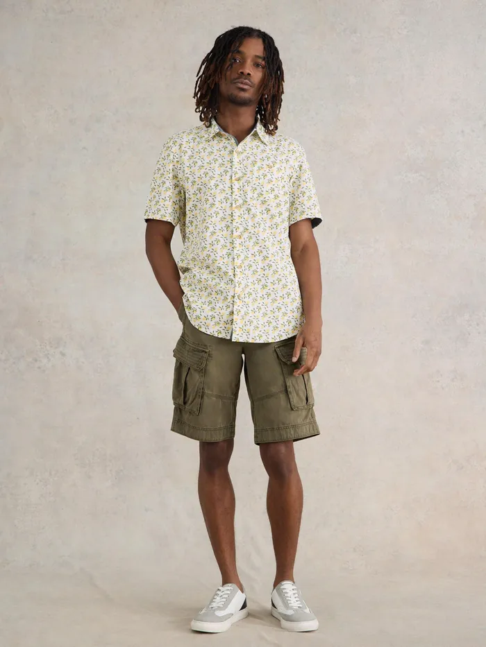 Men White Stuff Clothing Lemon Printed Shirt