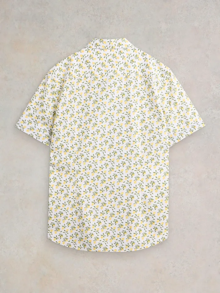 Men White Stuff Clothing Lemon Printed Shirt Men White Stuff Clothing Lemon Printed Shirt