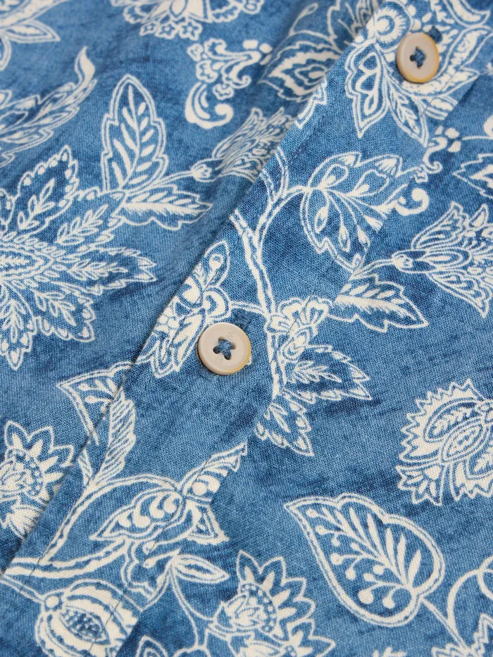 Men White Stuff Clothing Paisley Printed Shirt Men White Stuff Clothing Paisley Printed Shirt