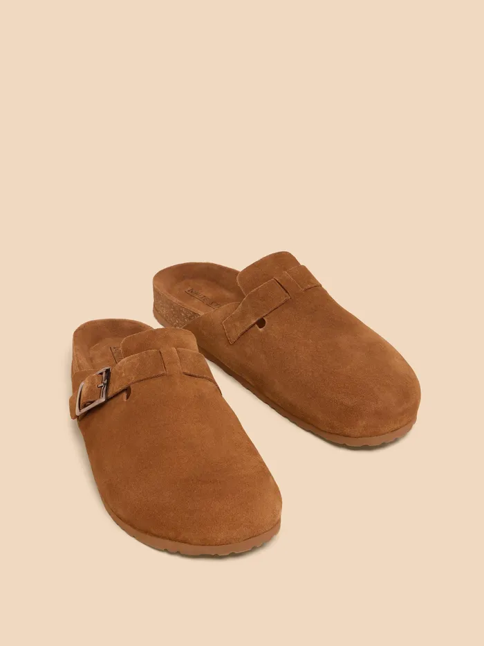 Men White Stuff Footwear Freddy Suede Slip On Footbed Men White Stuff Footwear Freddy Suede Slip On Footbed