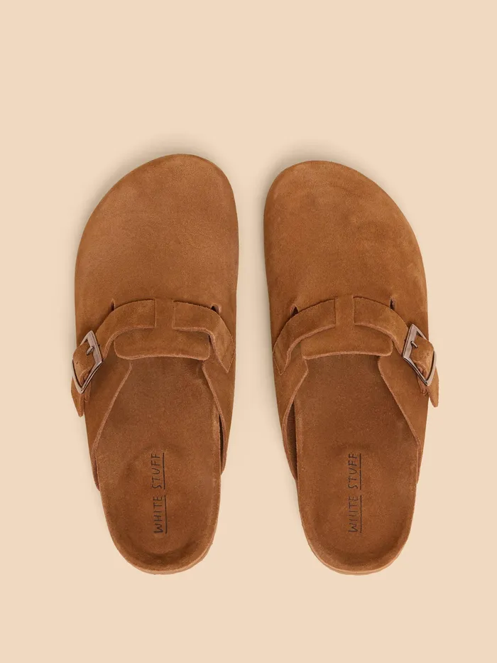 Men White Stuff Footwear Freddy Suede Slip On Footbed Men White Stuff Footwear Freddy Suede Slip On Footbed