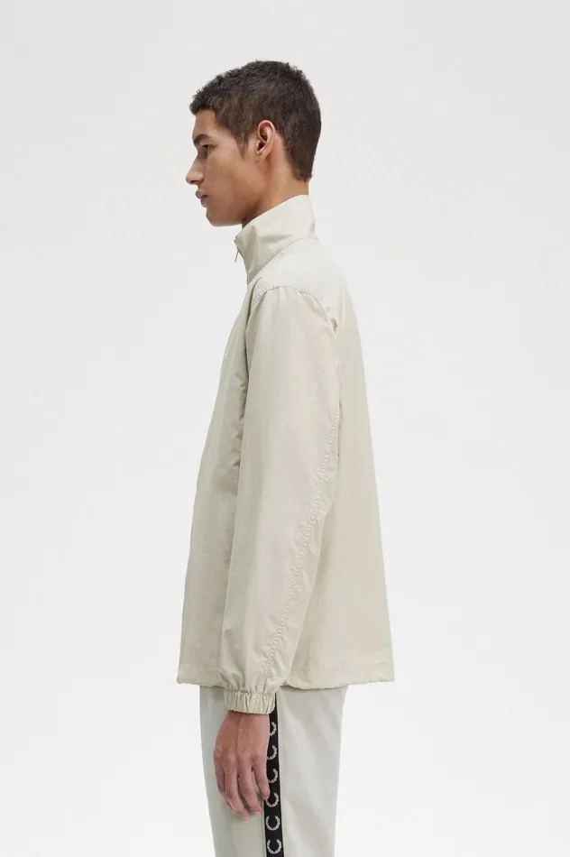 Men Woven Track Jacket Light Oyster Fred Perry Track Jackets