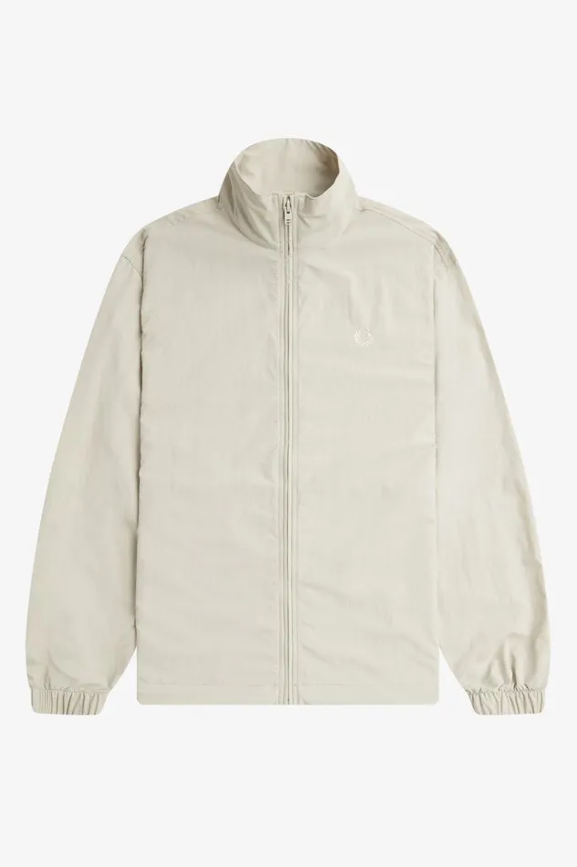 Men Woven Track Jacket Light Oyster Fred Perry Track Jackets