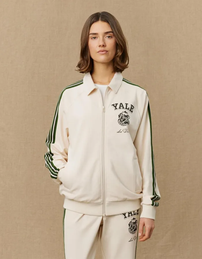 Men Yale Bulldog Track Jacket 8211 IvoryDuffel Bag Green Les Deux JacketsCoats
