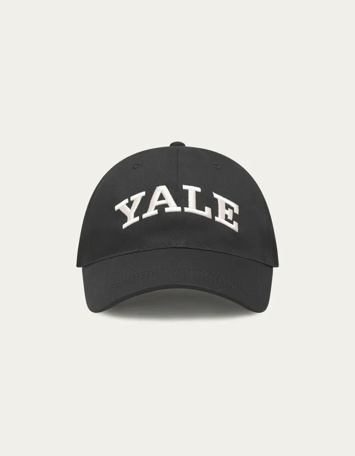 Men Yale Dad Cap 8211 BlackIvory Les Deux CapsHats