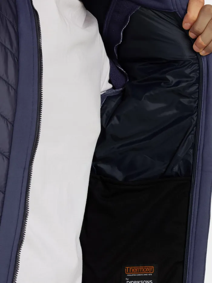 Men Zuko FullZip Blue Arcad Didriksons Outdoor Jackets
