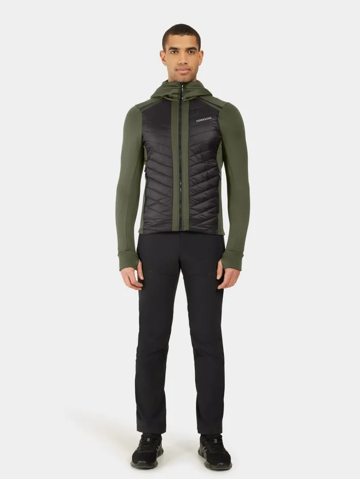 Men Zuko FullZip Deep Green Didriksons Outdoor Jackets