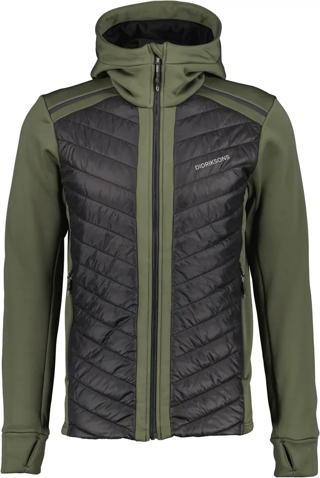 Men Zuko FullZip Deep Green Didriksons Outdoor Jackets