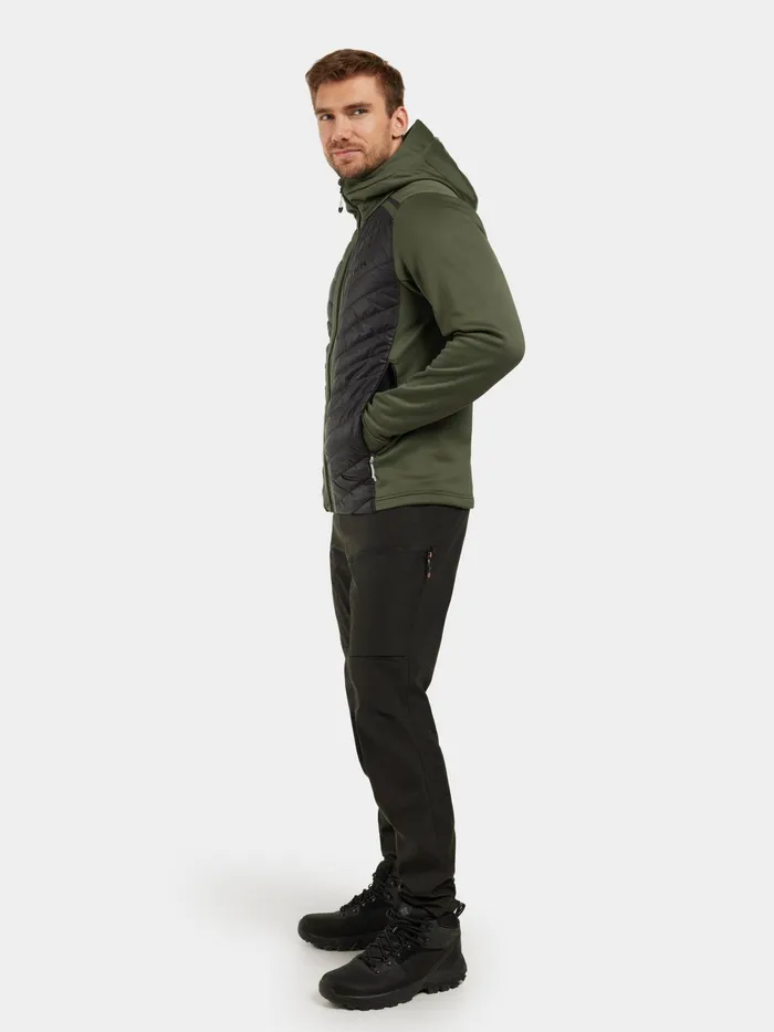 Men Zuko FullZip Deep Green Didriksons Outdoor Jackets