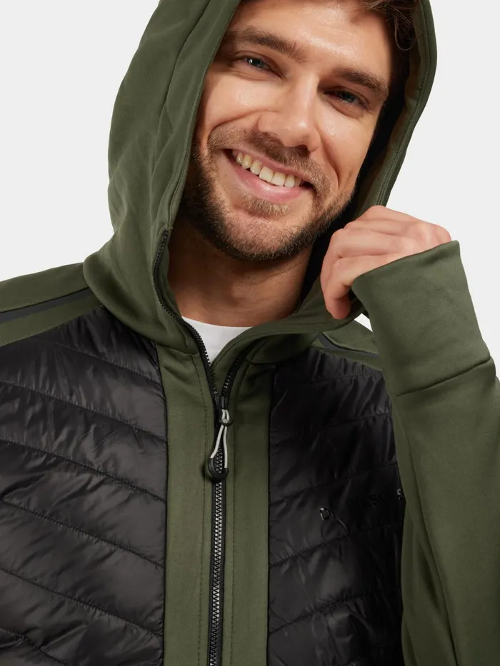 Men Zuko FullZip Deep Green Didriksons Outdoor Jackets