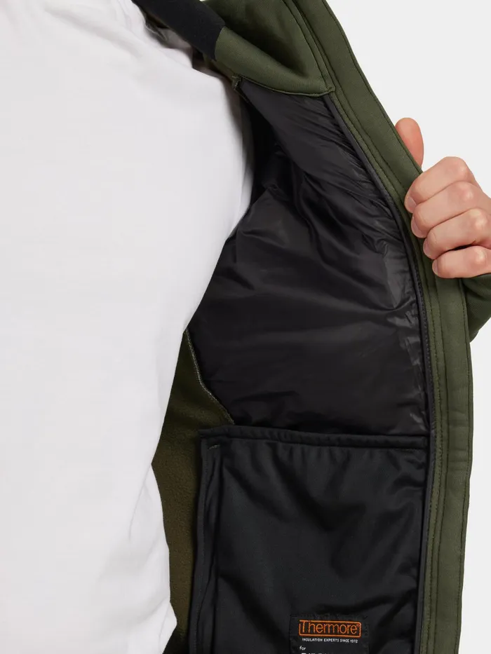 Men Zuko FullZip Deep Green Didriksons Outdoor Jackets