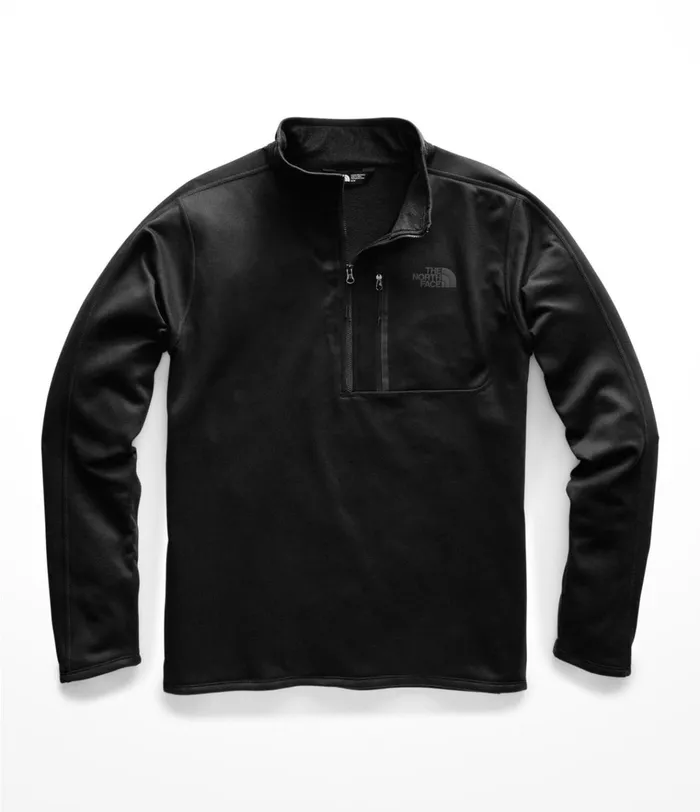 Mens Canyonlands Zip Fleece Tall Tnf Black The North Face Fleece