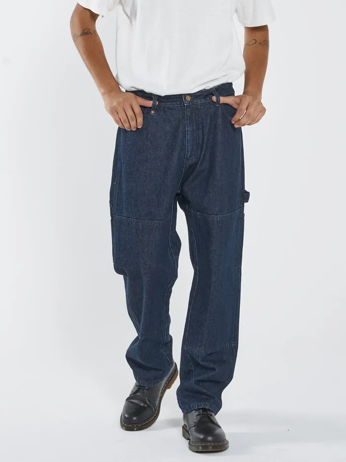 Mens Carpenter Panel Pant Indigo Rinse Thrills Pants