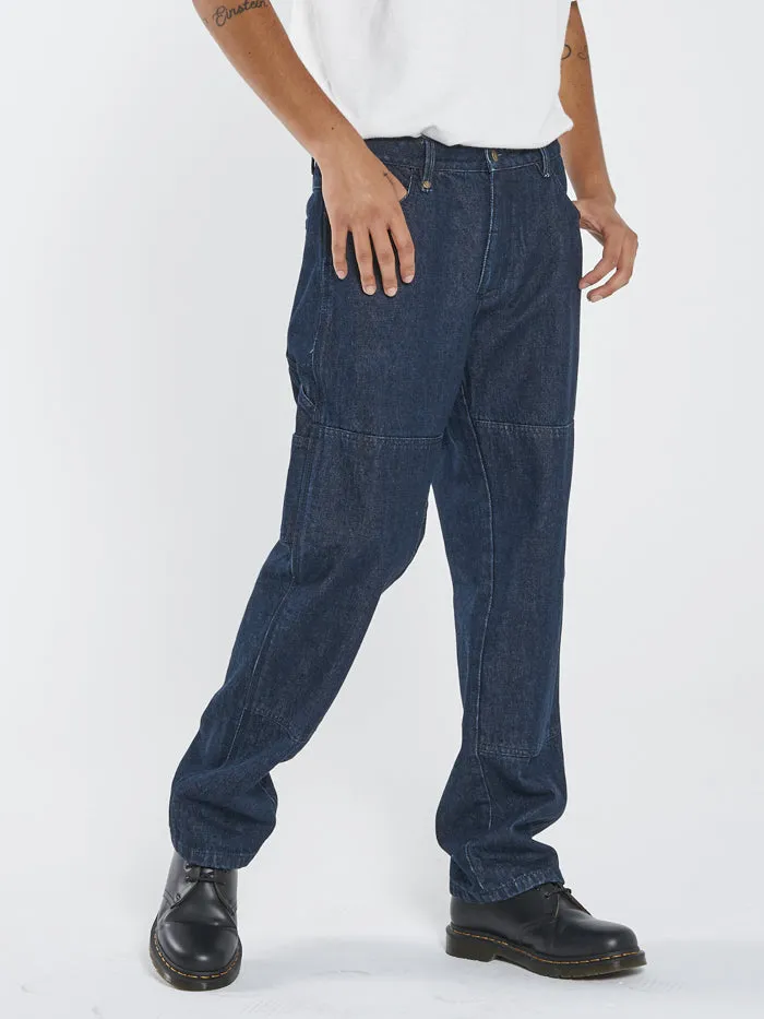 Mens Carpenter Panel Pant Indigo Rinse Thrills Pants