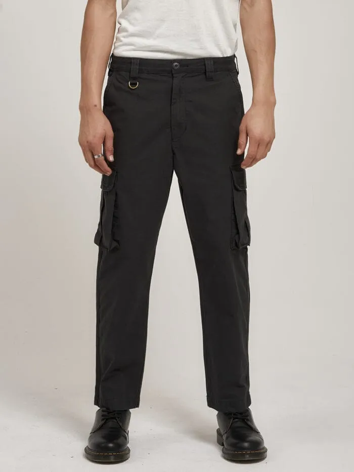 Mens Century Slacker Cargo Pant Dark Charcoal Thrills Pants