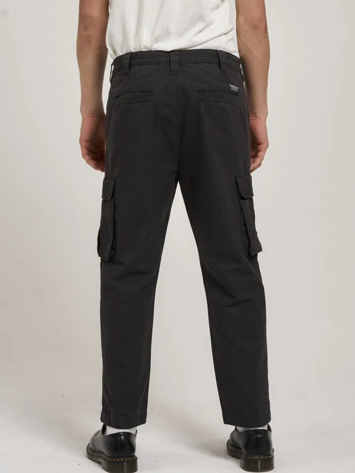 Mens Century Slacker Cargo Pant Dark Charcoal Thrills Pants
