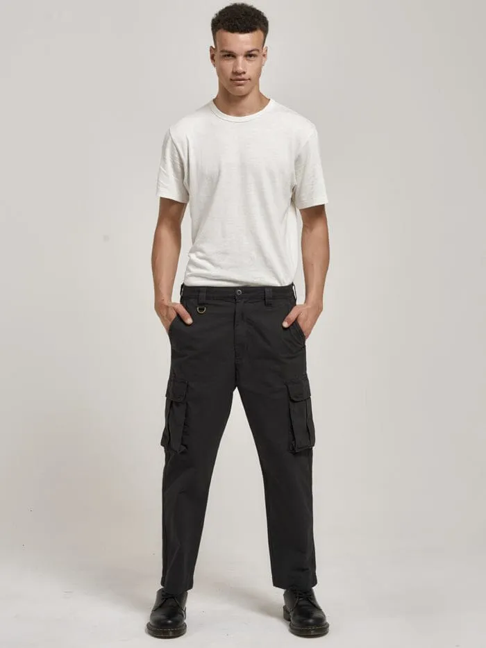Mens Century Slacker Cargo Pant Dark Charcoal Thrills Pants
