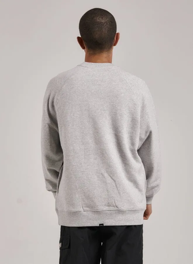 Mens Coat Of Oversize Raglan Crew Snow Marle Thrills Sweaters and Fleece