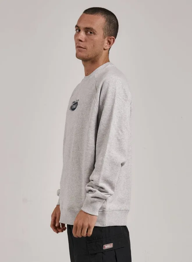 Mens Coat Of Oversize Raglan Crew Snow Marle Thrills Sweaters and Fleece
