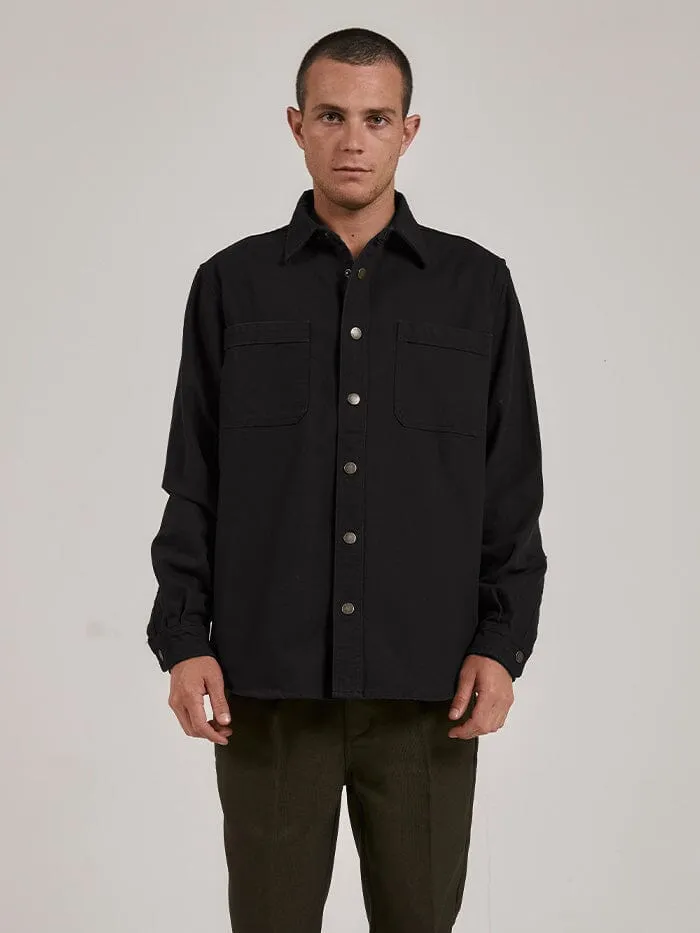 Mens Control Overshirt Black Thrills Shirts