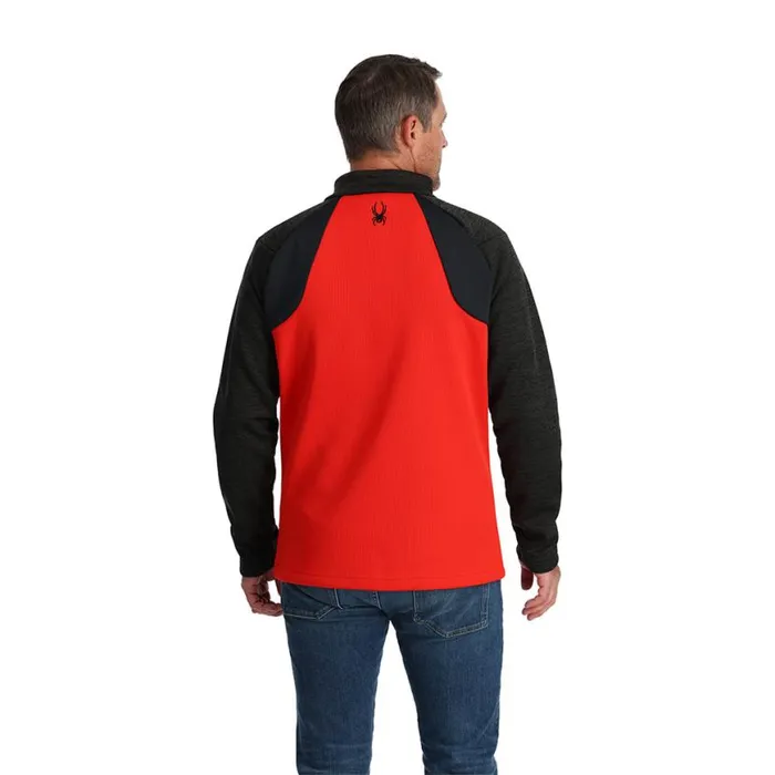 Mens Encore Full Zip Volcano Spyder Fleece