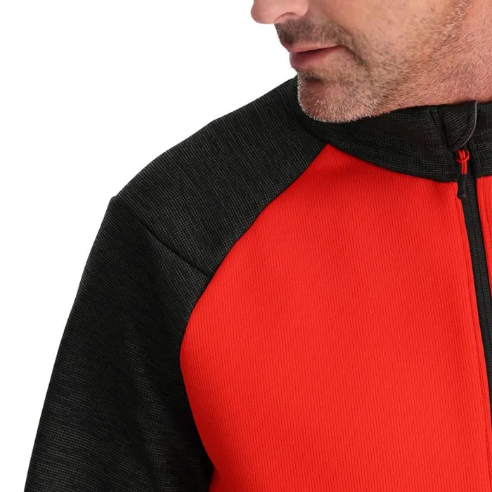 Mens Encore Full Zip Volcano Spyder Fleece