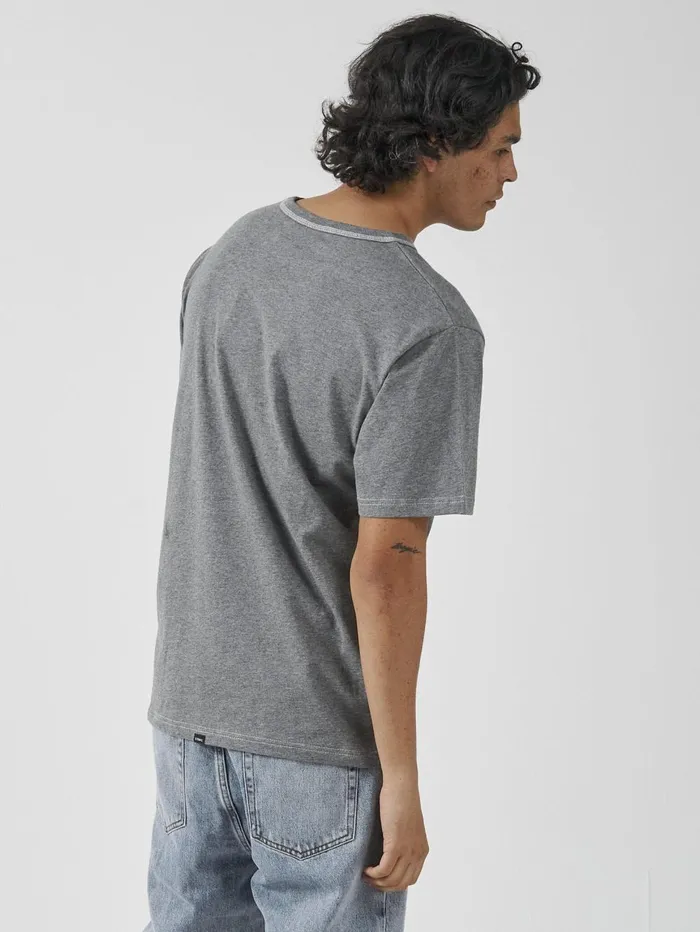 Mens Forever Merch Fit Tee Dark Charcoal Marle Thrills Tees and Tank Tops