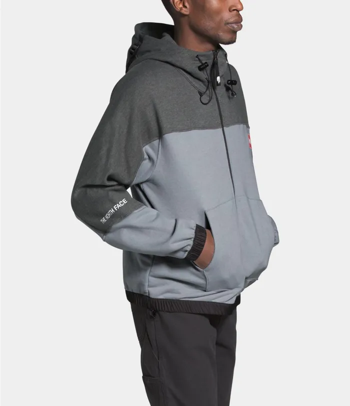 Mens Geary Full Zip Hoodie Blacksilver Grey The North Face Hoodies and Sweatshirts