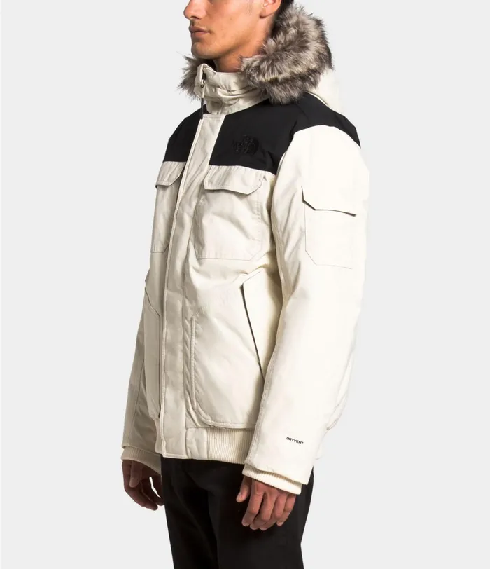 Mens Gotham Jacket III Vintage Whitetnf Black The North Face Insulated and Down Jackets