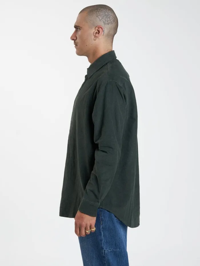 Mens Gravitating Naturally Cord Long Sleeve Shirt Thyme Thrills Shirts