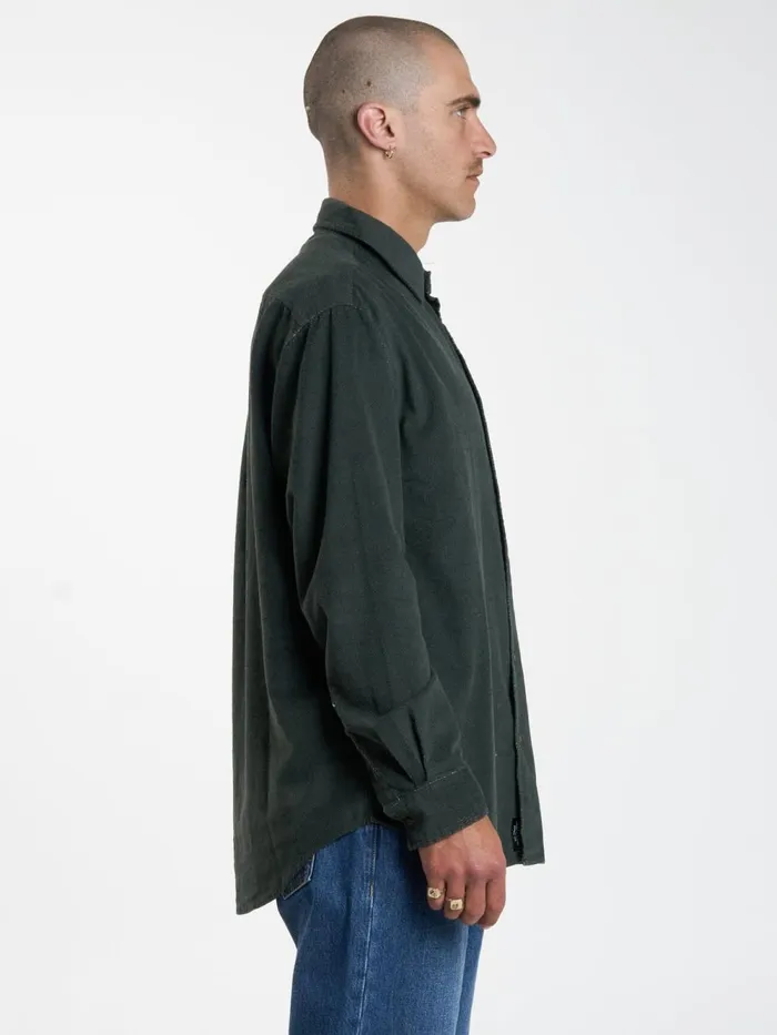 Mens Gravitating Naturally Cord Long Sleeve Shirt Thyme Thrills Shirts