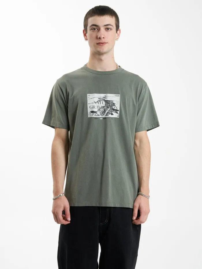 Mens Gravitating Naturally Merch Fit Tee Thyme Thrills Tees and Tank Tops