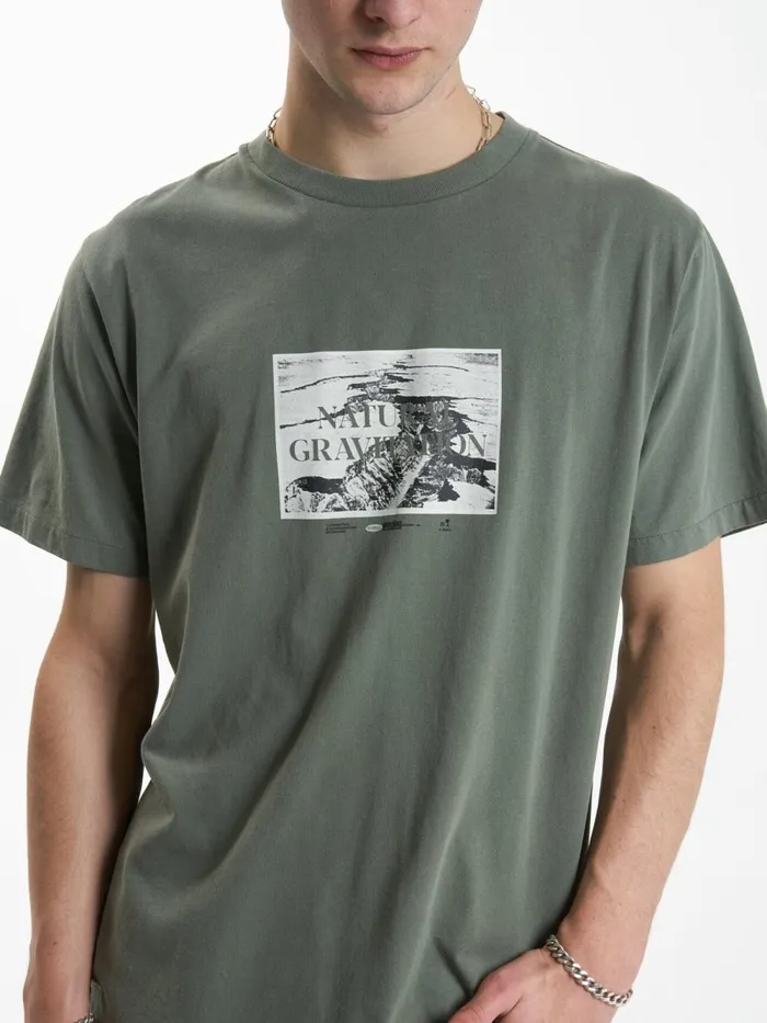 Mens Gravitating Naturally Merch Fit Tee Thyme Thrills Tees and Tank Tops