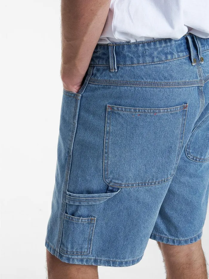 Mens Hard Yakka X Carpenter Short Drill Blue Thrills Denim Shorts