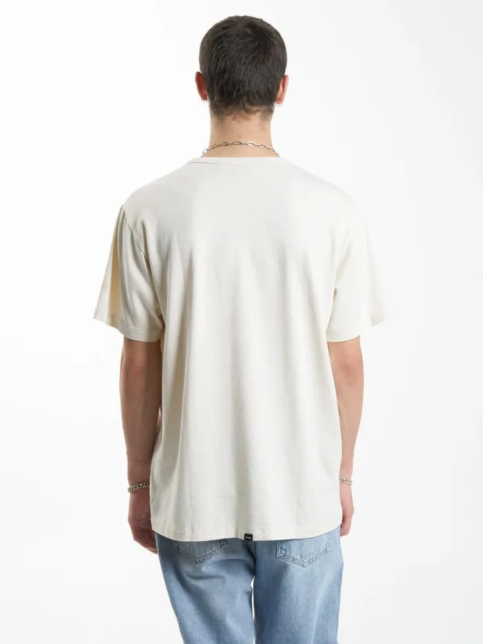 Mens Hemp Experience Merch Fit Tee Unbleached Thrills Tees and Tank Tops