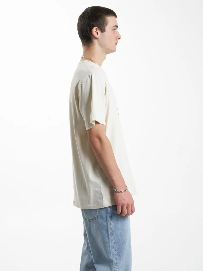 Mens Hemp Experience Merch Fit Tee Unbleached Thrills Tees and Tank Tops